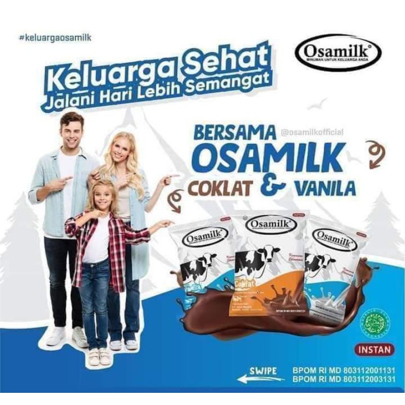 Susu OSAMILK COKLAT MURAH ● New Packaging ● MAKASSAR ● SUSU FULL CREAM