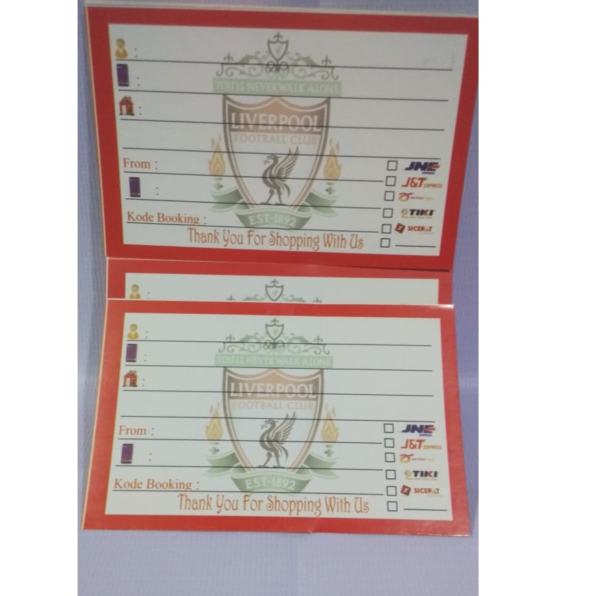 

stiker pengiriman online / stiker pengiriman harga terjangkau / stiker pengiriman motif liverpool