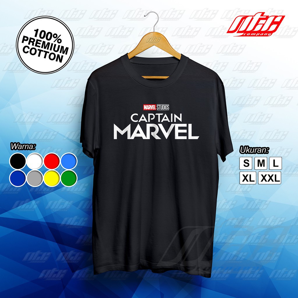 Kaos / T-shirt / Baju Captain Marvel Original Terbaru   -MITRA