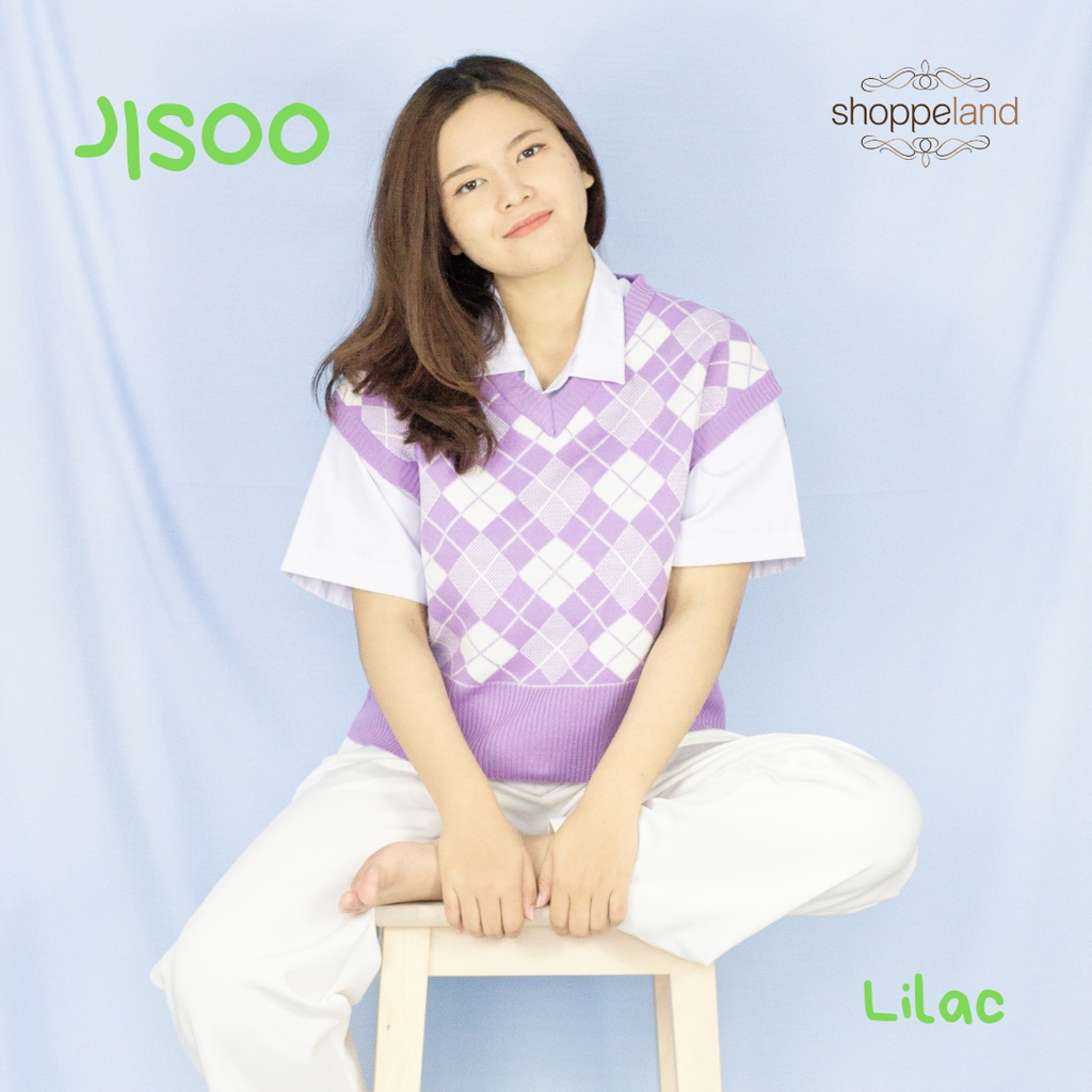 NEWSHOPPELAND - JISOO VEST DIAMOND PREMIUM