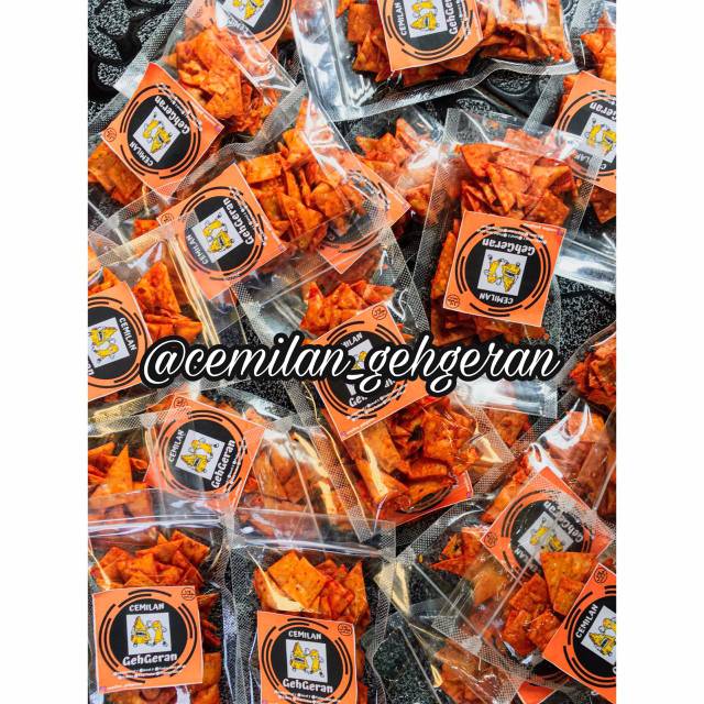 

Cemilan kulit pangsitt rasa balado