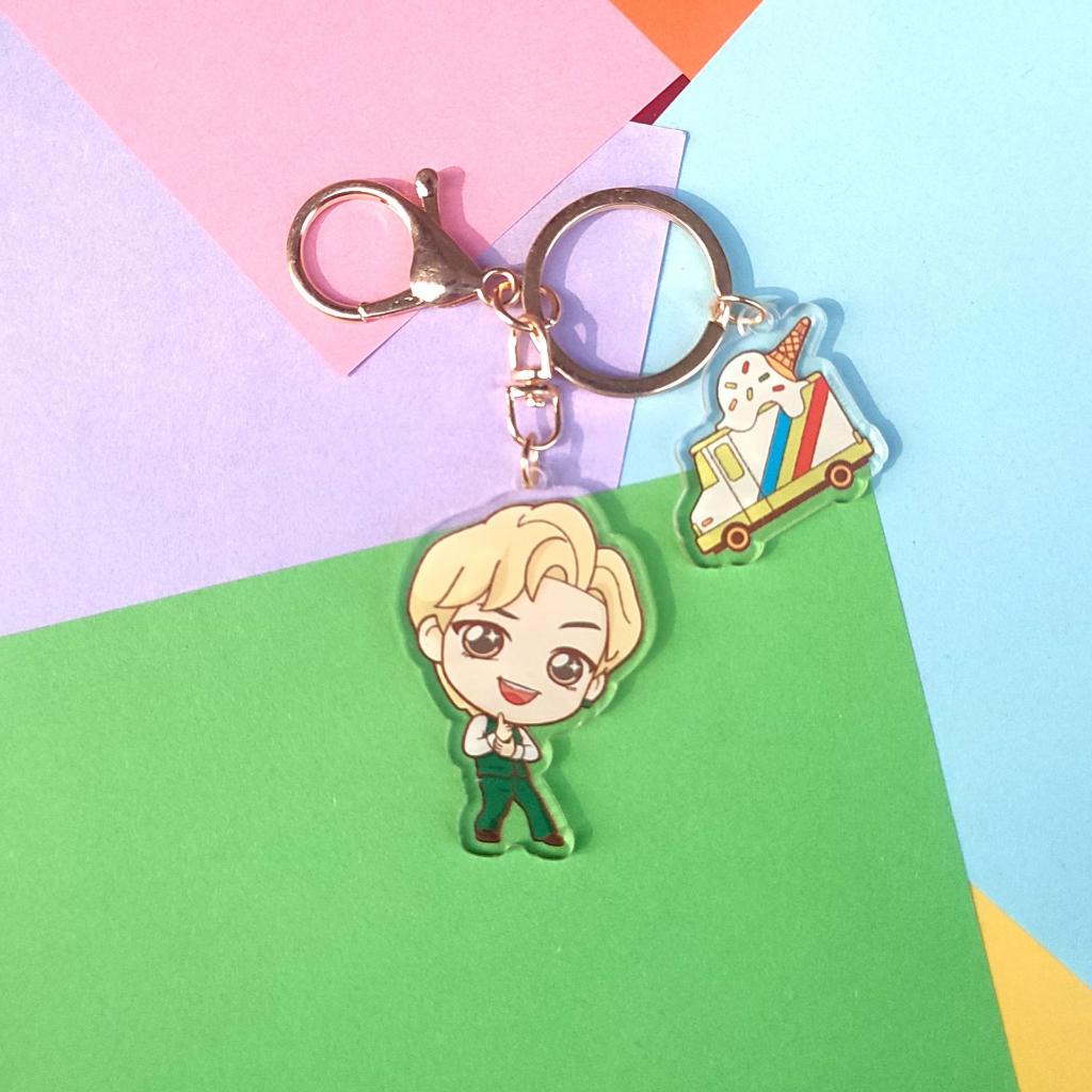 Gantungan Kunci Desain KPOP BTS TINYTAN Bahan Akrilik
