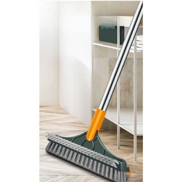 Sikat Lantai dengan Wiper 3 in 1 brush broom mop cleaner