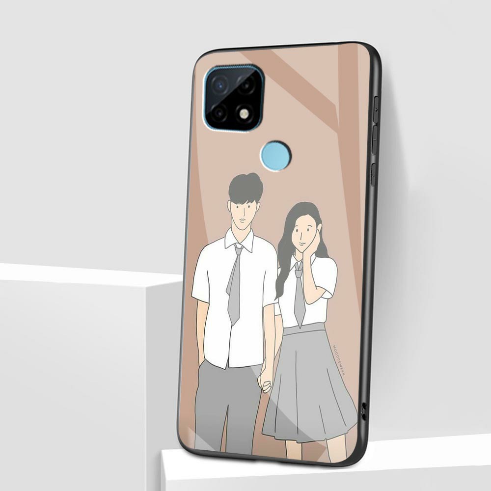 K28 (REALME C21) Softcase Kaca REALME C21 Terbaru - Case REALME C21 - Softcase REALME C21 -case fuze