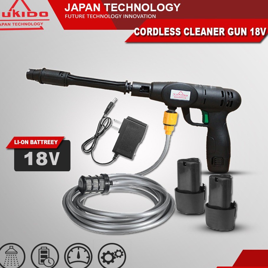 CORDLESS BATRAI 36 V BATRAI 2 YUKIDO MESIN STEAM CUCI MOTOR MOBIL WIRELEES TECHNOLOGY BATRAI 18V 2 BATRAI AWET ANTI RIBET JET CLEANER JAMAN NOW