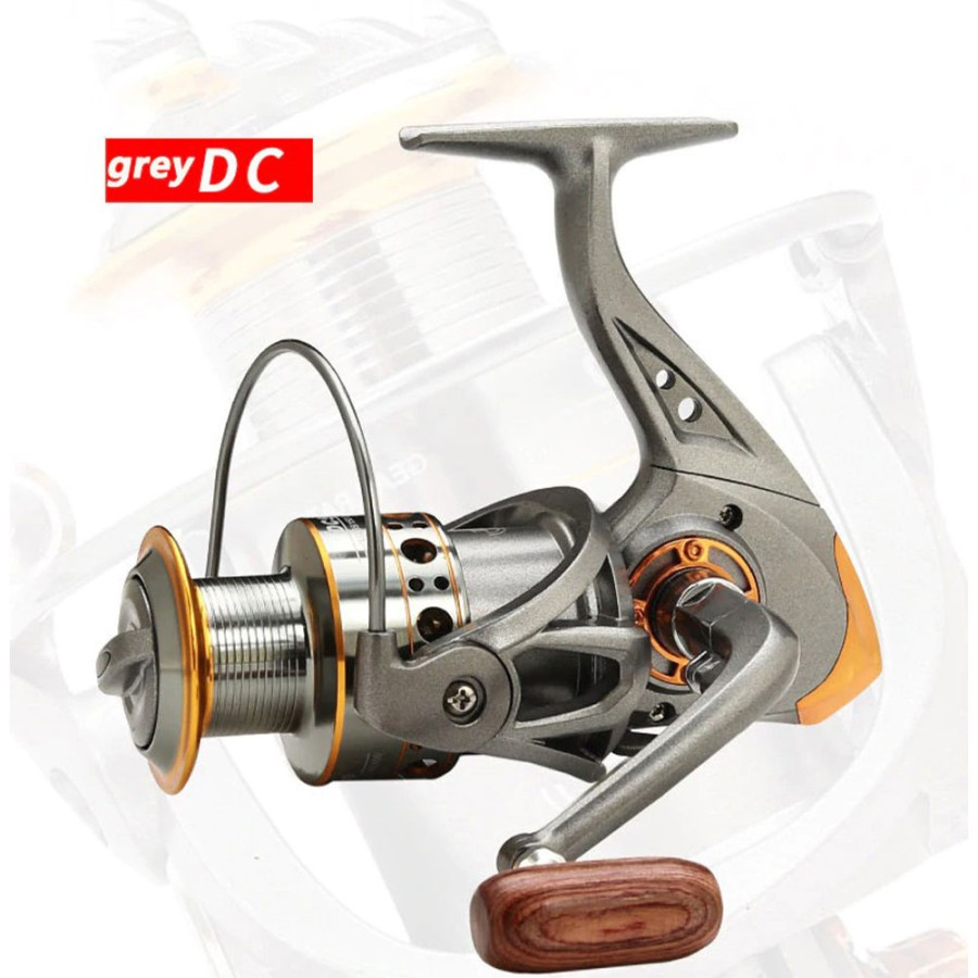 Reel Pancing Fishing Reel Kumparan 13 Ball Bearing 5.2:1 - DC3000 - Gray