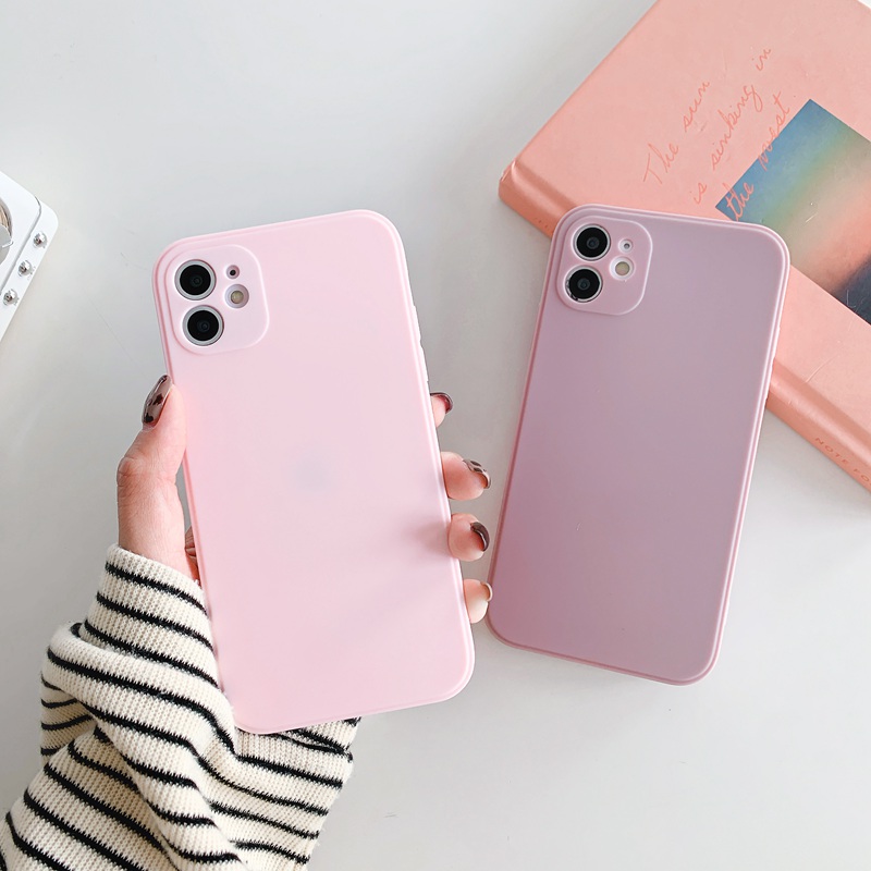 Case iP iPhone 11 Pro Max Fine Hole Soft Casing Candy Color