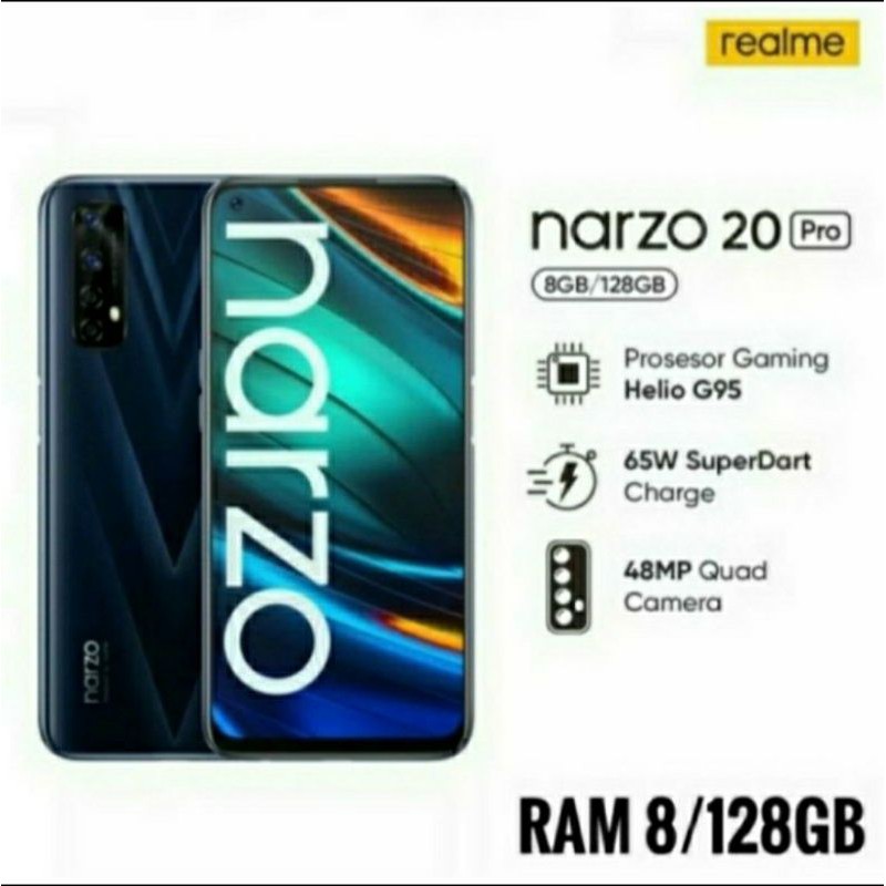 realme narzo 20 pro ram 8gb 128gb 8/128 garansi resmi realme Indonesia