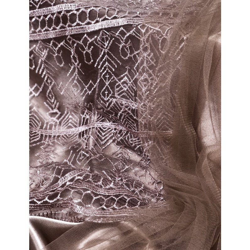 0,5 meter Kain Tile Etnik/ Tile Sapto/ Bahan Brokat Kebaya MILO