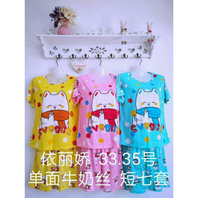 BAJU TIDUR WANITA / BAJU TIDUR 3/4 / BAJU TIDUR LUCU