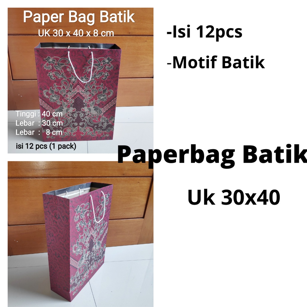 

Paperbag 30x40x11, paper bag, goodie bag, tas kertas, tas souvenir