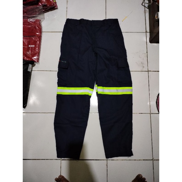 CELANA SAFETY BIRU HITAM DONGKER DLL  SCOTLIGT BESAR