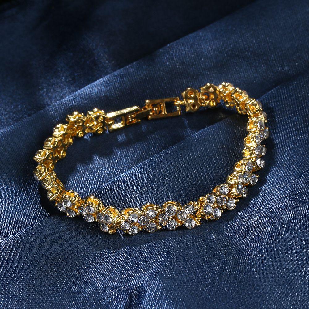 Gelang Rantai SOLIGHTER Mewah Baru Cantik Berlian Imitasi Jernih