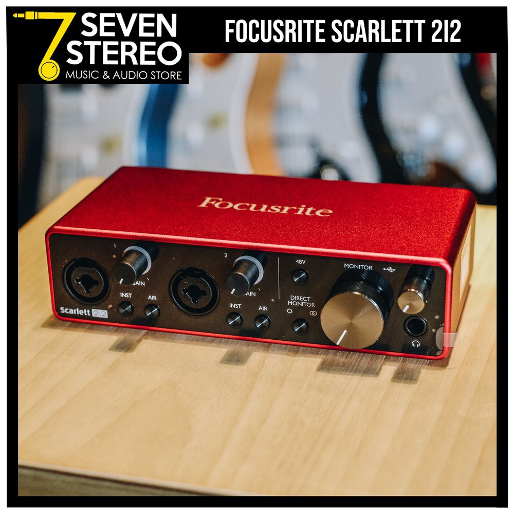 Focusrite Scarlett 2i2 3rd Gen USB Audio Interface Soundcard Recording