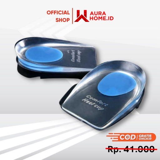 Insular Alas Kaki Sol Sepatu Soft Silicone Gel Half Heel Man / Sol Sepatu Gel Safety Silicon Kaki Pe