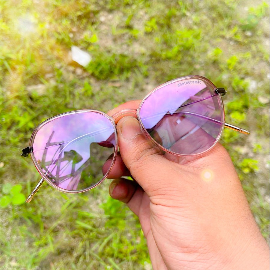 MURAH KACAMATA PHOTOCROMIC BLUERAY ANTI RADIASI WANITA PRIA 2190 VINTAGE FRAME OPTIK ELASTIS NEW