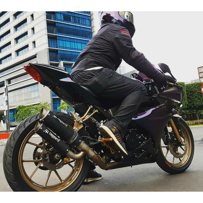 Promo Spesial - Knalpot Hybrid 3 Suara Tridente F22 Tomahawk 150Cc Fullsystem