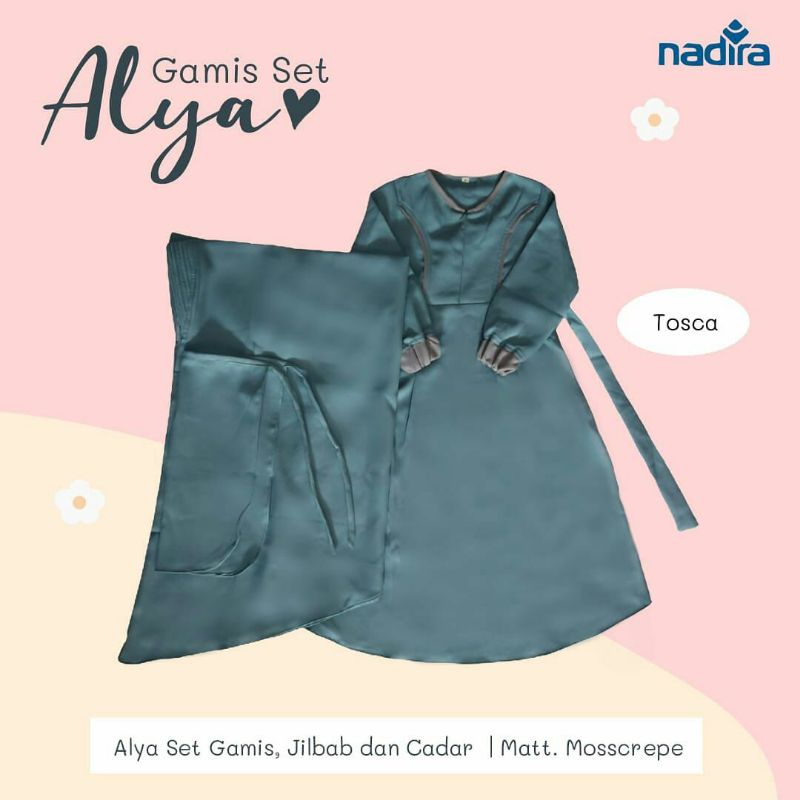 Gamis Alya Set Anak + Cadar by Nadira