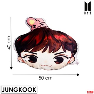 Boneka Bantal Kepala BTS Chibi Jungkook V Jimin Jin Suga ...