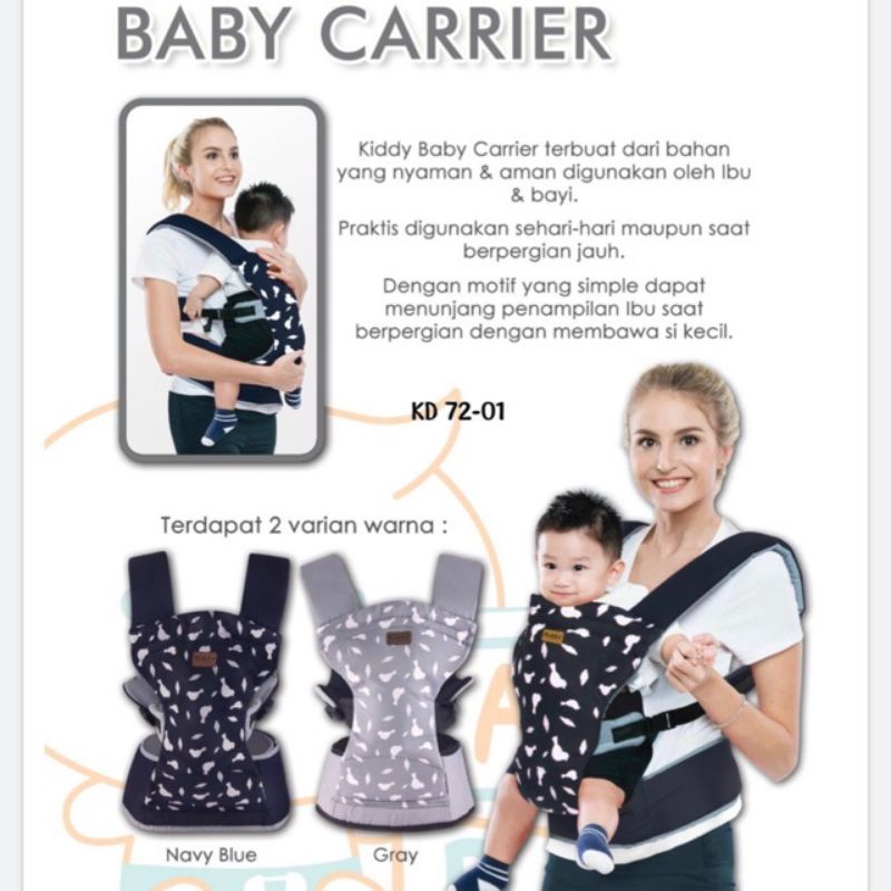 Baby Carrier Kiddy KD 72-01 / Kiddy Dino Baby Carrier / Gendongan Bayi