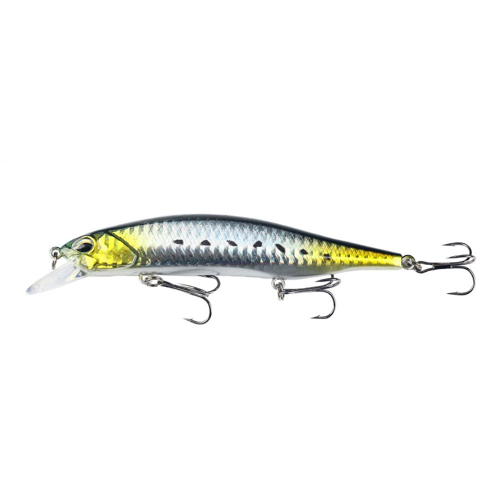 Hengjia Umpan Pancing Bentuk Ikan Kecil 12CM 15G Casting Big Minnow Fishing Lure Equipped 3 Fishing Hook