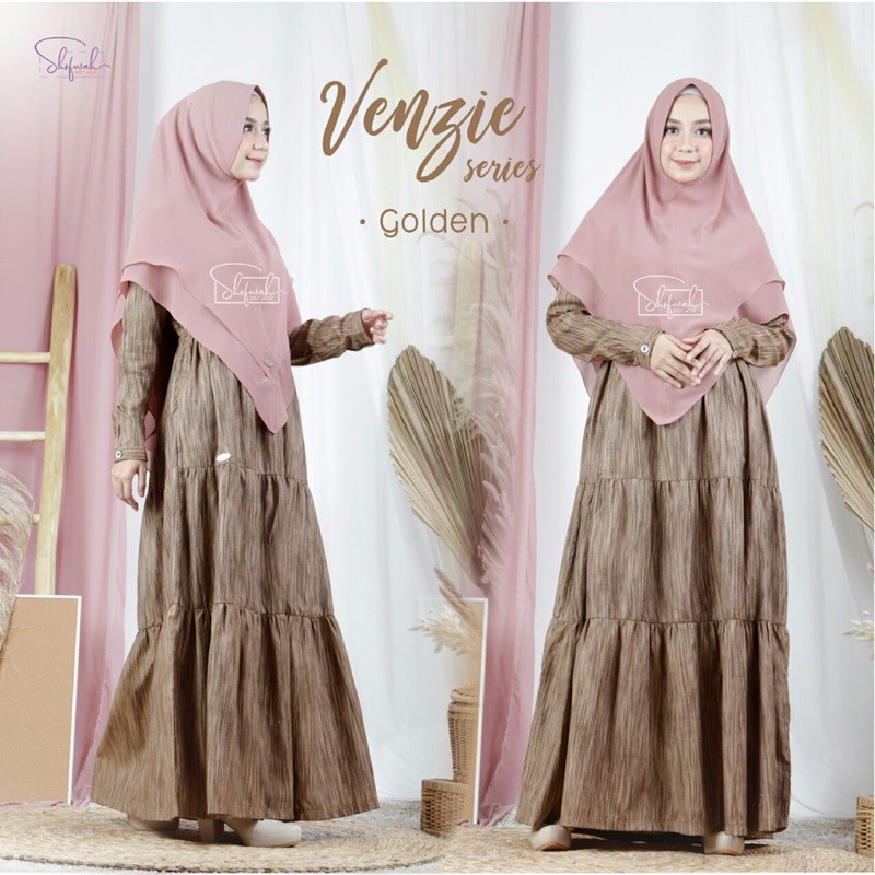 SHOFWAH-VENZIE GAMIS GARIS VERTIKAL MEMBERI EFEK LANGSING