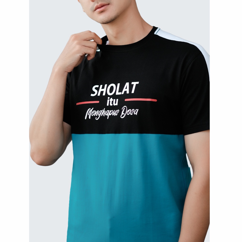 KAOS DAKWAH PRIA / BAJU KAOS DAKWAH / KAOS ISLAMI / KAOS DISTRO KONSEP ISLAMI / KAOS DAKWAH SHOLAT-2