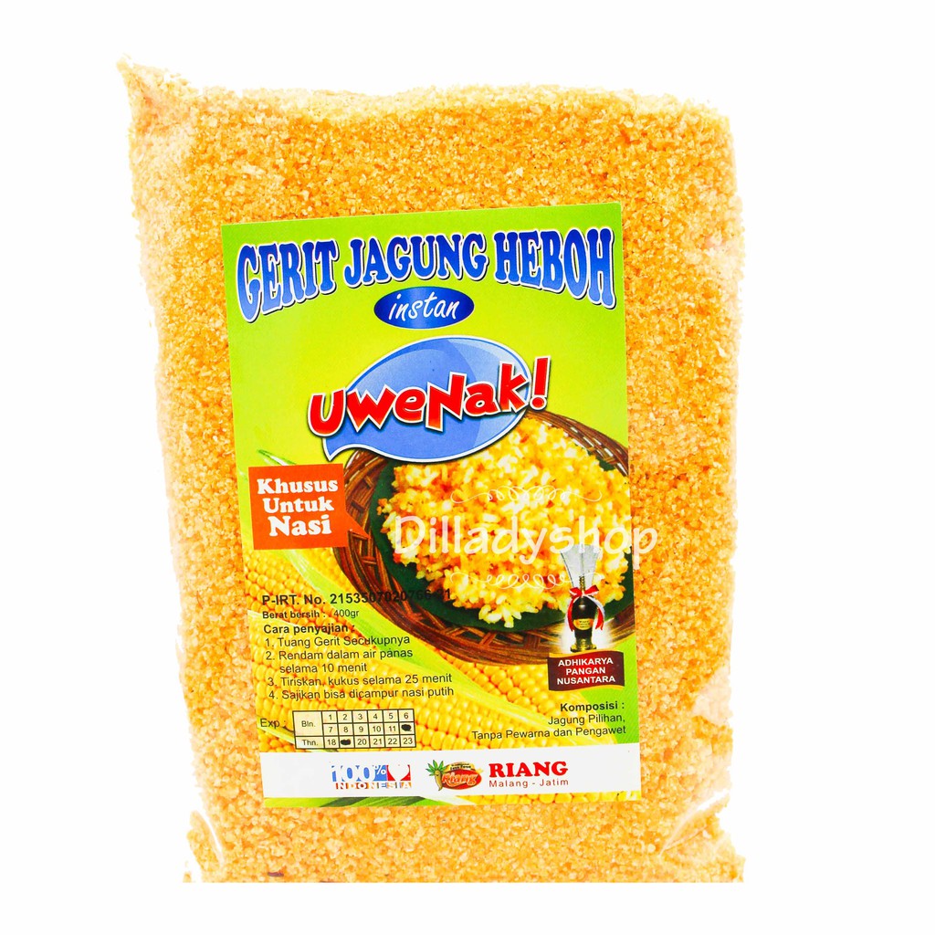 

Khasanah - Gerit Nasi Jagung Instan Cap Uwenak