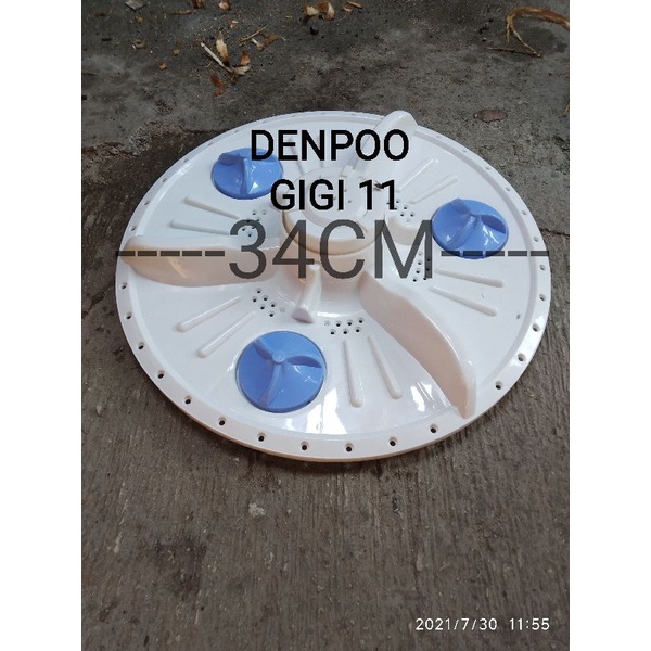 PULSATOR MESIN CUCI DENPOO(MULTI)AS GIGI 11 LEBAR 34CM