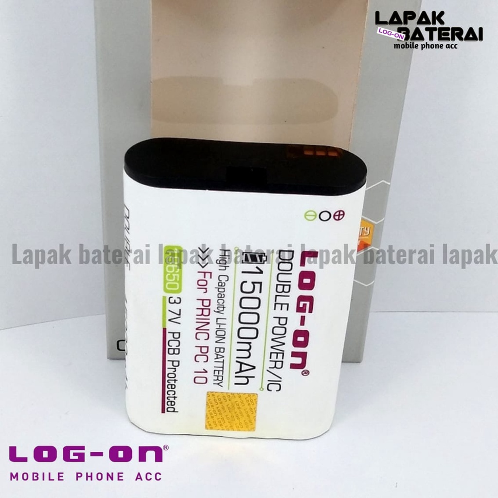 LOG - ON Baterai Prince PC10 Double IC Protection Battery Batre