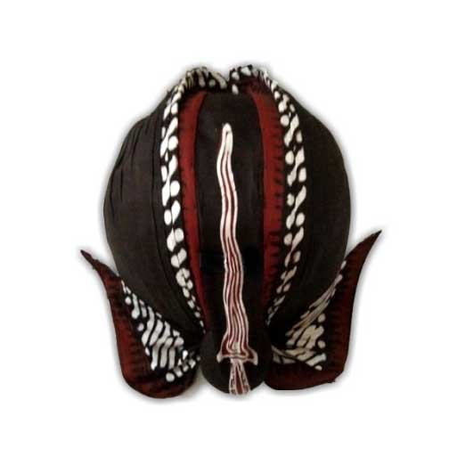 Blangkon Lipat Alusan Motif Keris