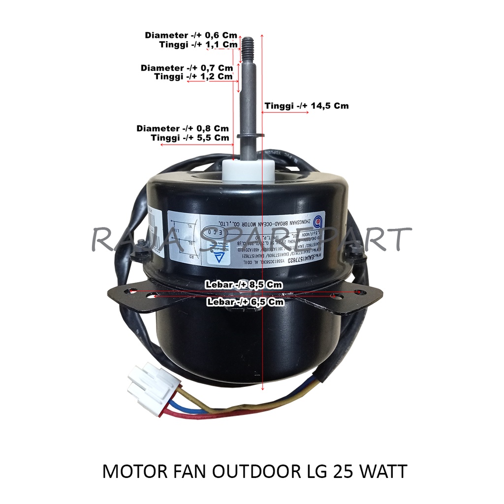 MOTOR FAN OUTDOOR AC LG 25 WATT