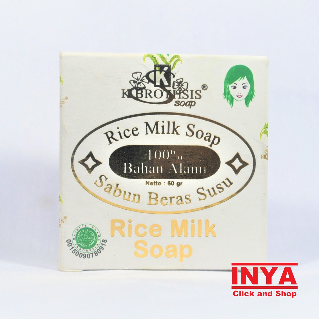 SABUN BERAS K. BROTHSIS PURE RICE SOAP WITH MILK 60gr