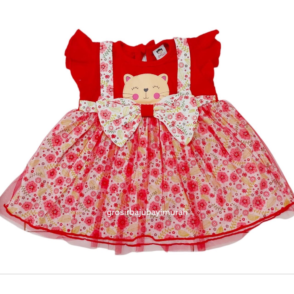 dress baju bayi OYUKI KUCING rok TUTU