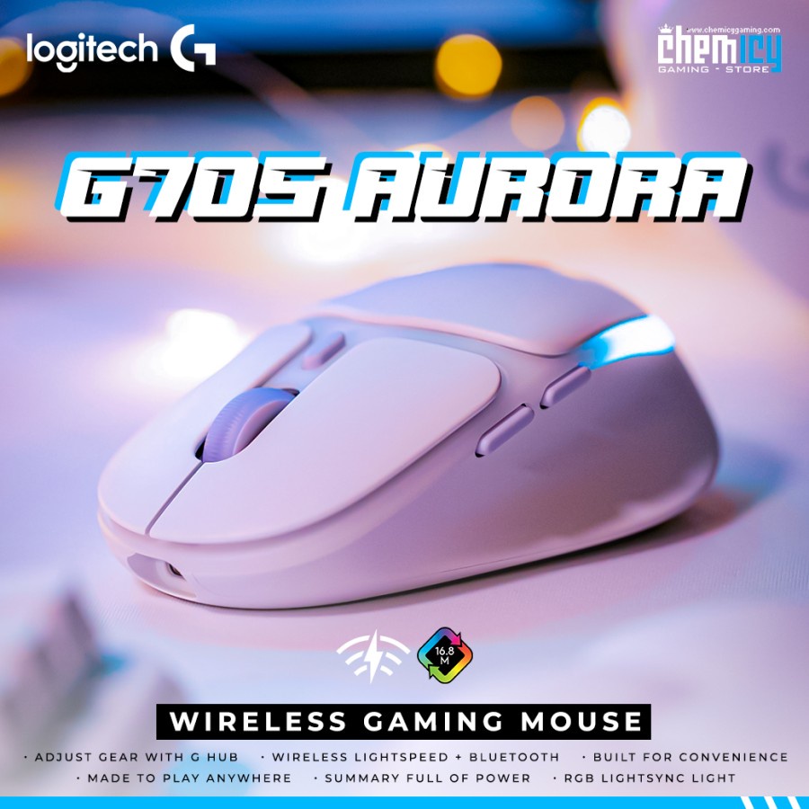 Logitech G705 Aurora Wireless Gaming Mouse