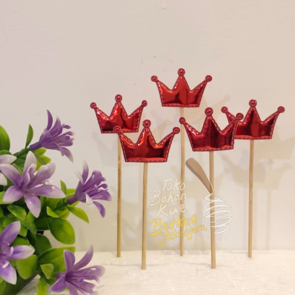 CAKE TOPPER MAHKOTA / TOPPER LUCU MAHKOTA