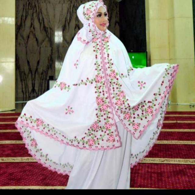 Mukena bordir kd matahari timbul