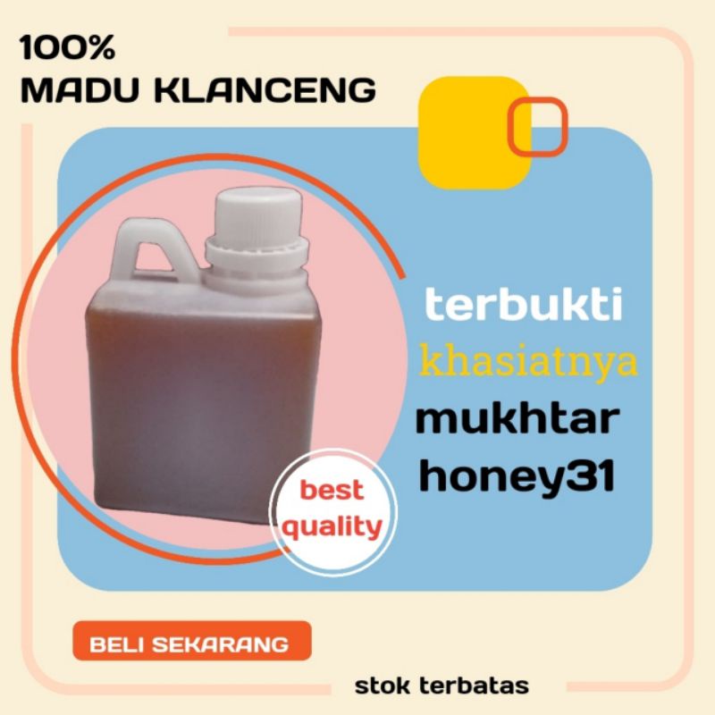 

Stingless Bee Honey / madu Trigona / madu kele - kele / madu klanceng (500 ML)