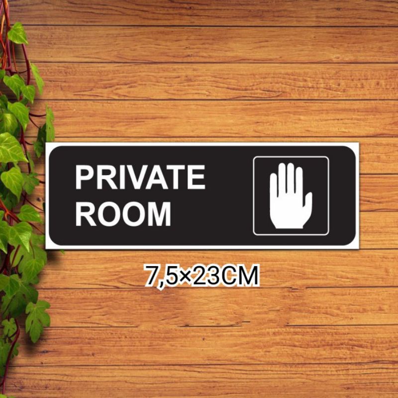 

stiker private room stiker ruangan privasi stiker himbau stiker ruangan