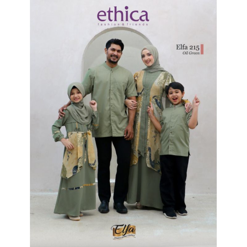 ELFA 215 OIL GREEN KAGUMI 218 KAHFI 177 BAJU SARIMBIT ETHICA TERBARU 2021