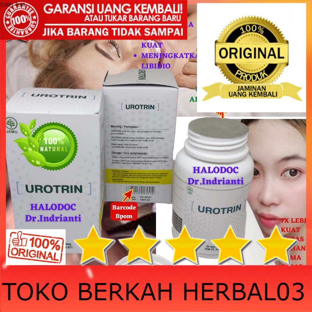 100% ASLI Urotrin Asli Original Pembesar Penis Pria Obat Kuat Tahan Lama Bpom
