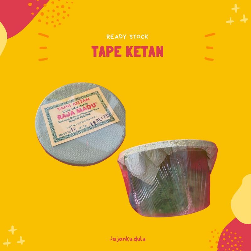 

tape ketan / tape ketan hijau / tape ketan manis