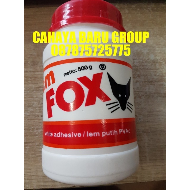 LEM FOX PUTIH BOTOL 500 GRM