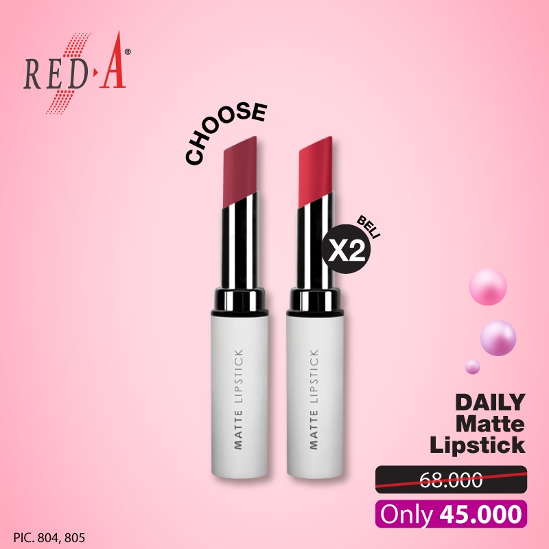 Paket 2 Matte lipstick Red A