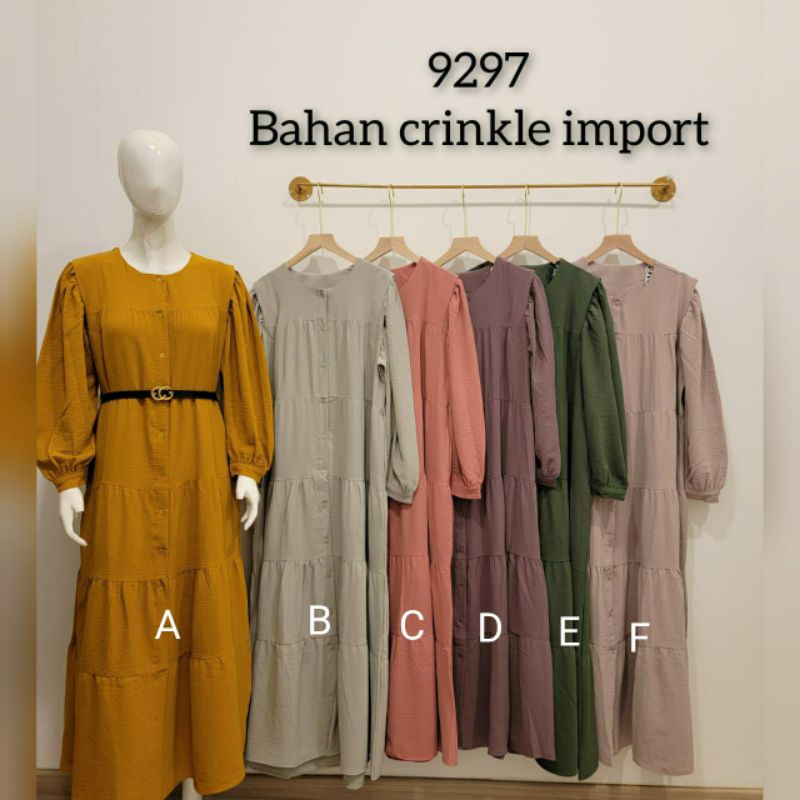 SIERA GAMIS PREMIUM ORIGINAL | GAMIS RAYON CRINKLE AIRFLOW GAMIS POLOS KERINKEL