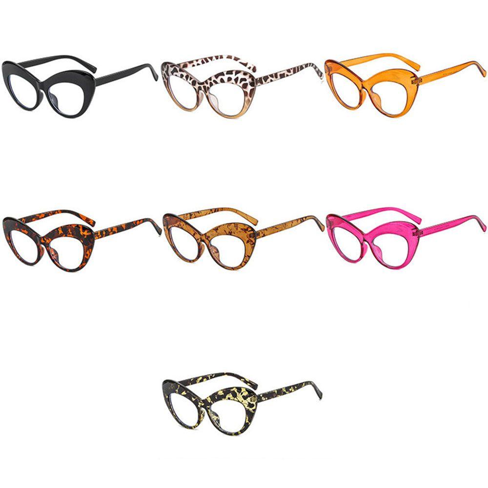 [Elegan] Kacamata Mata Kucing Retro Lensa Bening Kacamata Wanita Anti Cahaya Biru Kacamata Komputer Eyeglasses Optical Glasses