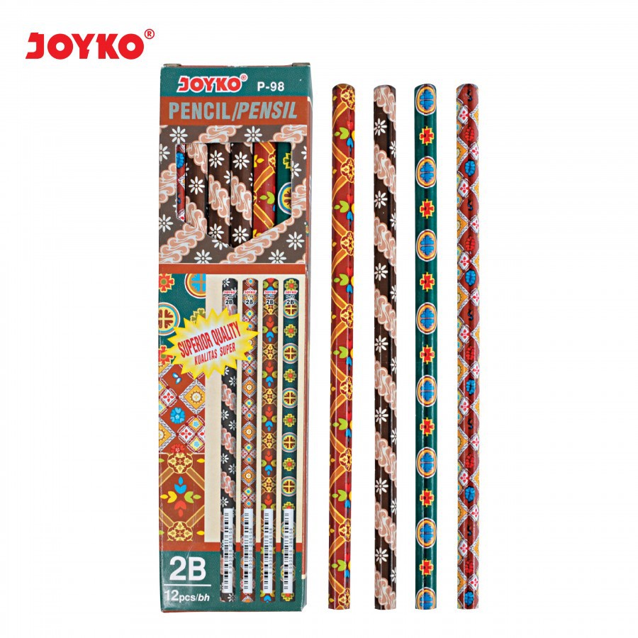 

Pensil 2B Joyko P-98 Pencil Motif Batik Lusinan-SHSNP