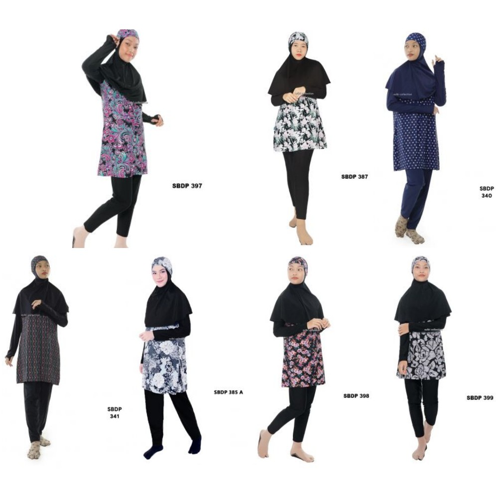 Baju Renang Wanita Muslimah Syari Sulbi SBDP - Baju Diving Wanita - Setelan Renang Wanita