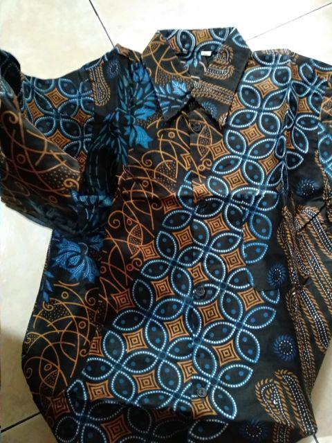 Hem Batik Couple Ayah Anak/atasan Batik Anak/batik Anak Cowoko