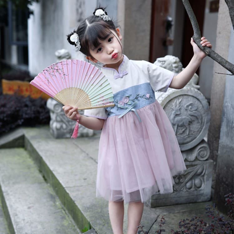 Cheongsam anak dress chinese new year traditional dress cheongsam lace